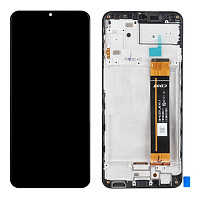 Дисплей для Samsung A235 (A23) в сборе с тачскрином и рамкой черный 