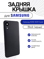 Задняя крышка в сборе со стеклом камеры для Samsung A032F (A03 Core) черный