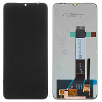 Дисплей для Xiaomi Poco M3 / Redmi 9T в сборе с тачскрином черный (матрица оригинал) 