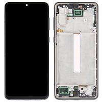 Дисплей для Samsung A336 (A33) в сборе с тачскрином и рамкой черный (OLED)