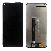 Дисплей для Motorola G8 в сборе с тачскрином черный