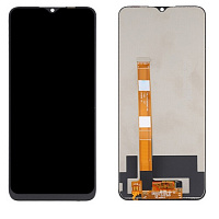 Дисплей для Realme C25 / C25S / Narzo 50A в сборе с тачскрином черный