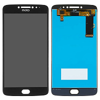 Дисплей для Motorola E4 Plus в сборе с тачскрином черный