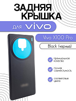 Задняя крышка для Vivo X100 Pro черный (Black)
