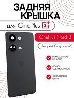Задняя крышка в сборе со стеклом камеры для OnePlus Nord 3 серый (Tempest Gray)
