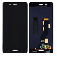 Дисплей для Nokia 8 в сборе с тачскрином черный