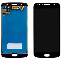 Дисплей для Motorola G5S Plus в сборе с тачскрином черный