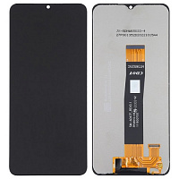 Дисплей для Samsung A047 (A04S) в сборе с тачскрином черный (Премиум)