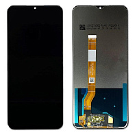Дисплей для Realme C35 в сборе с тачскрином черный