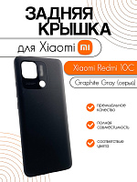 Задняя крышка для Xiaomi Redmi 10C черный (Graphite Gray)