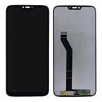 Дисплей для Motorola G7 Power в сборе с тачскрином черный