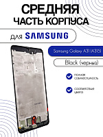 Рамка дисплея для Samsung A315 (A31) черный
