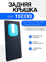 Задняя крышка для Tecno Phantom X2 5G (AD8) / Phantom X2 Pro (AD9) черный (Stardust Gray)