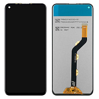 Дисплей для Tecno Spark 5 в сборе с тачскрином черный 