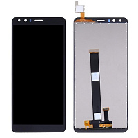 Дисплей для Nokia C01 Plus в сборе с тачскрином черный