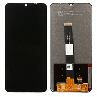 Дисплей для Xiaomi Redmi 9A / Redmi 9C / Redmi 10A в сборе с тачскрином черный (матрица оригинал)  