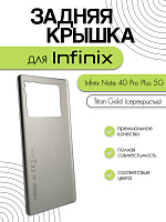 Задняя крышка для Infinix Note 40 Pro Plus 5G (X6851B) серебристый (Titan Gold)