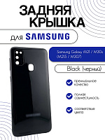 Задняя крышка в сборе со стеклом камеры для Samsung M215 / M307 (M21 / M30s) черный 